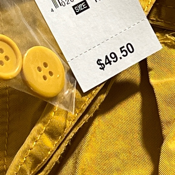 Size 20 NWT Paperbag Gold Pants, Elastic Waist - Picture 6 of 8